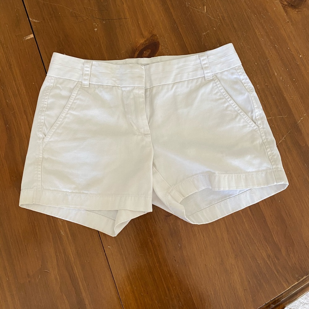 J Crew Chino- white shorts